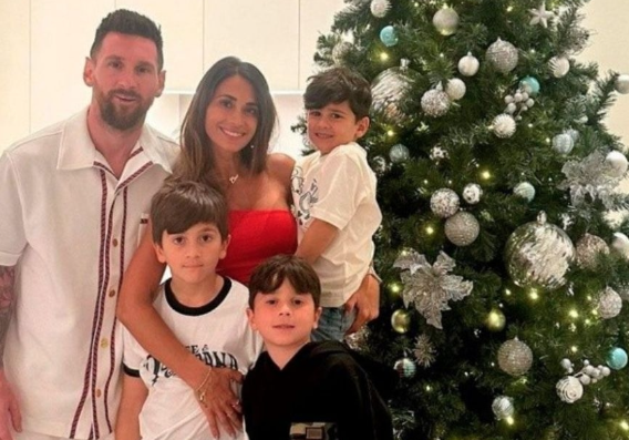 Messi y Di María pasaron la Navidad en Funes 